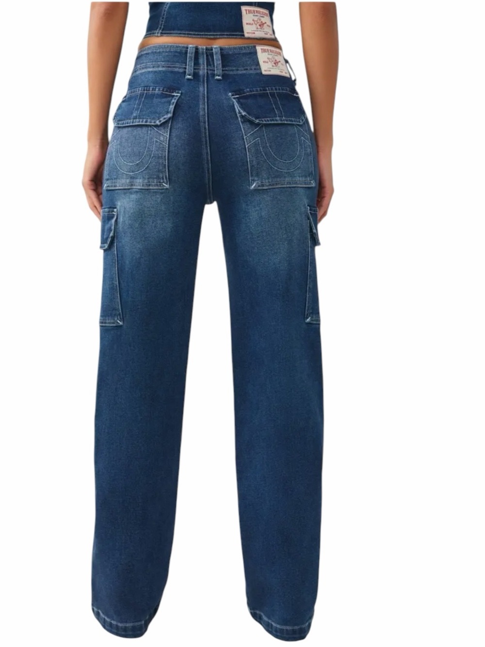 True Religion Cargo Straight Jeans Size 28 New - Picture 5 of 7